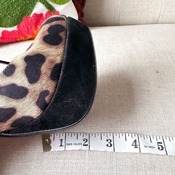 Marco Santi Black Leopard Platform Heels Size 7.5 - Picture 8 of 12